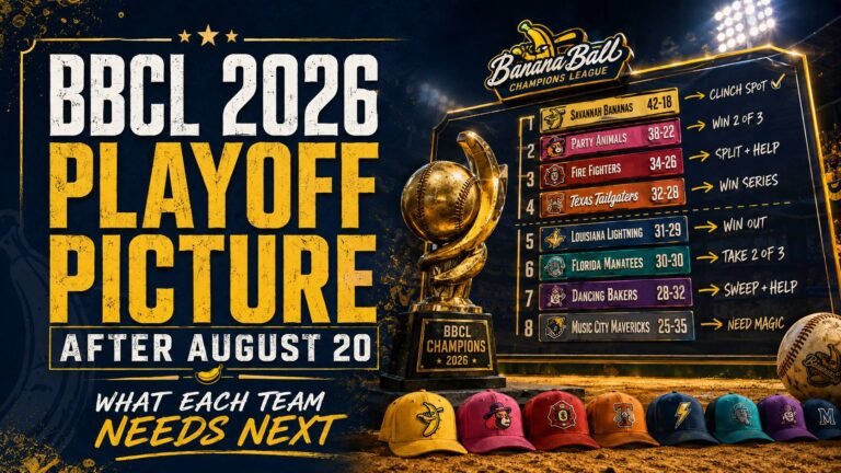 BBCL 2026 Playoff Picture After August 20: What Each Team Needs Next