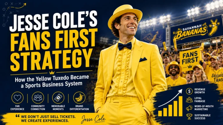 Jesse Cole’s Fans First Strategy: How the Yellow Tuxedo Became a Sports Business System