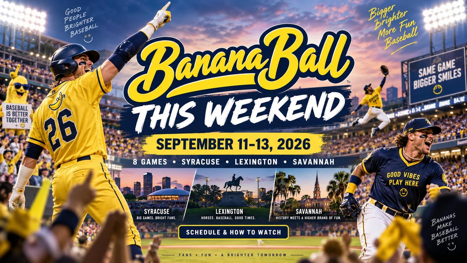 Banana Ball This Weekend_ September 11–13, 2026 Schedule